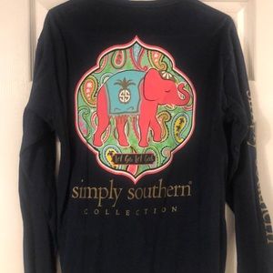 Navy Simply Southern Long Sleeve